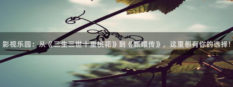 大地资源高清在线播放免费版下载：影视乐园：从《三生三世十里桃花》到《甄嬛传》，这里都有你的选择!